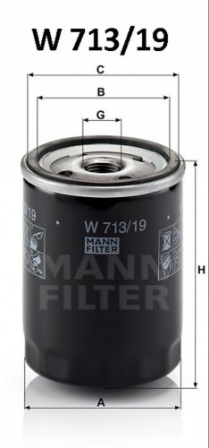 Mann-Filter olajszűrő W713/19