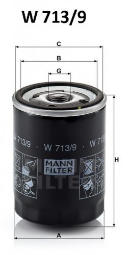 Mann-Filter olajszűrő W713/9