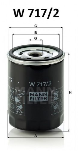 Mann-Filter olajszűrő W717/2