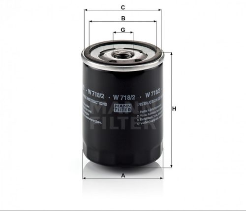 Mann-Filter olajszűrő W718/2