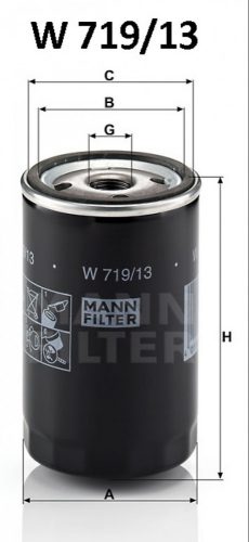 Mann-Filter olajszűrő W719/13