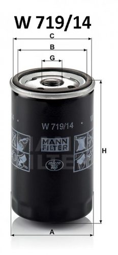 Mann-Filter olajszűrő W719/14