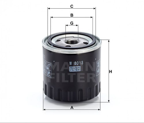 Mann-Filter olajszűrő W8013