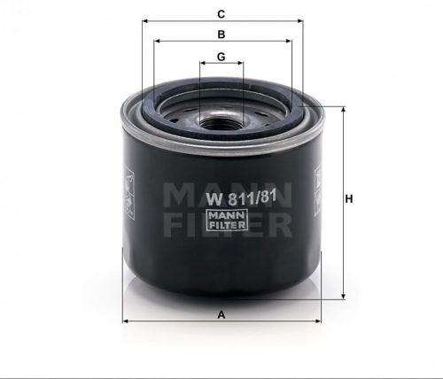 Mann-Filter olajszűrő W811/81