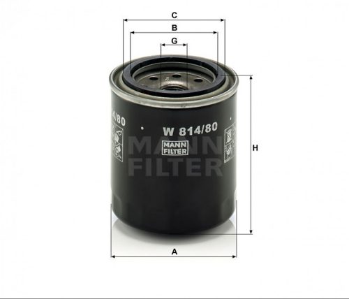 Mann-Filter olajszűrő W814/80