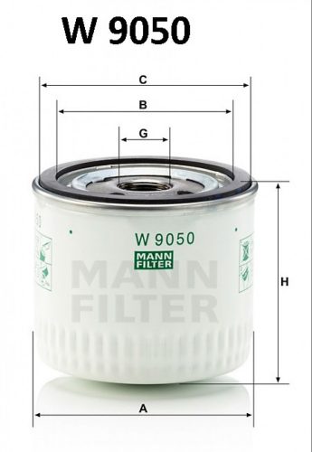 Mann-Filter olajszűrő W9050