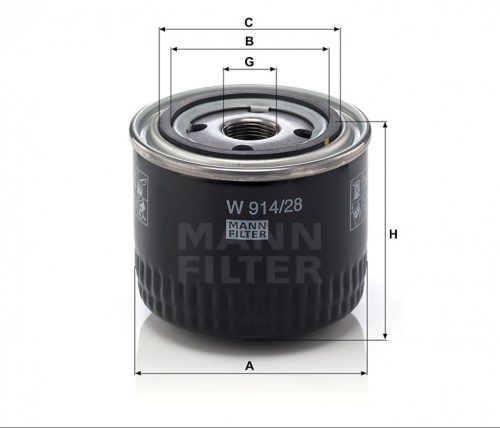 Mann-Filter olajszűrő W914/28