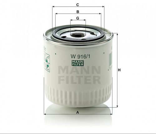 Mann-Filter olajszűrő W916/1