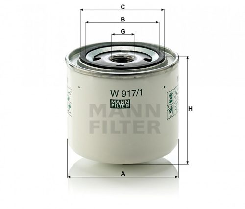 Mann-Filter olajszűrő W917/1