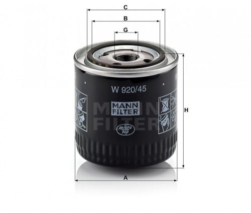 Mann-Filter olajszűrő W920/45