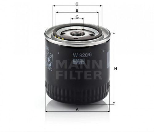 Mann-Filter olajszűrő W920/6