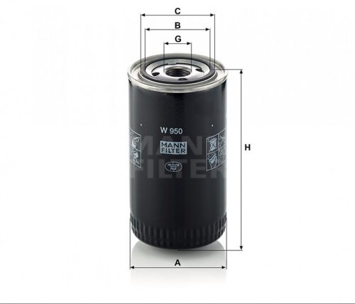 Mann-Filter olajszűrő W950