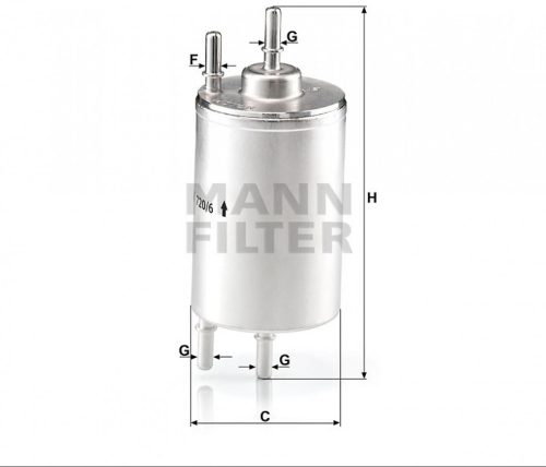 Mann-Filter üzemanyagszűrő WK720/6