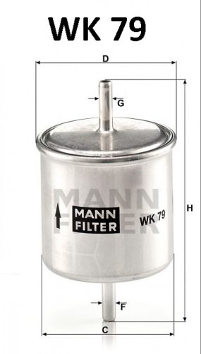 Mann-Filter üzemanyagszűrő WK79