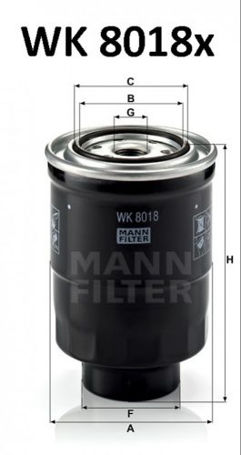 Mann-Filter üzemanyagszűrő WK8018X