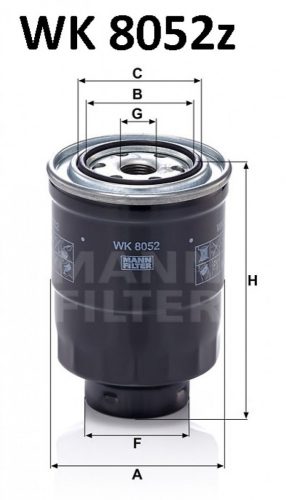 Mann-Filter üzemanyagszűrő WK8052Z