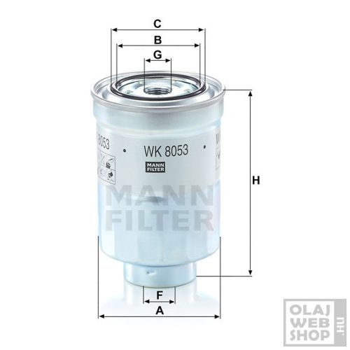 Mann-Filter üzemanyagszűrő WK8053 z