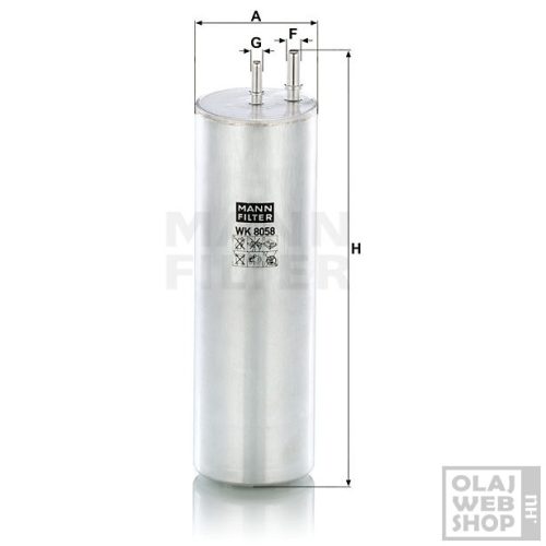 Mann-Filter üzemanyagszűrő WK8058