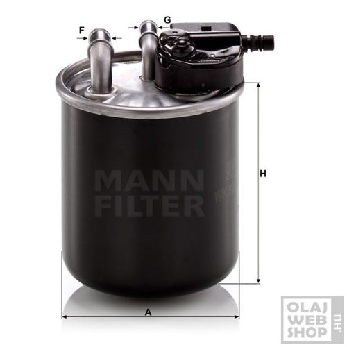 Mann-Filter üzemanyagszűrő WK820/21