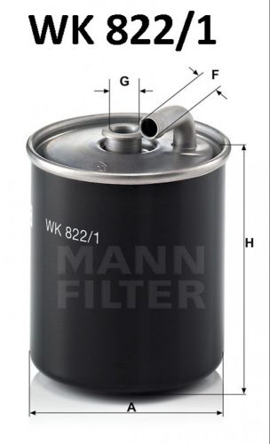 Mann-Filter üzemanyagszűrő WK822/1