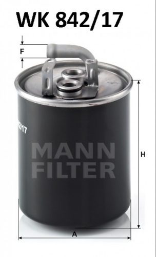 Mann-Filter üzemanyagszűrő WK842/17