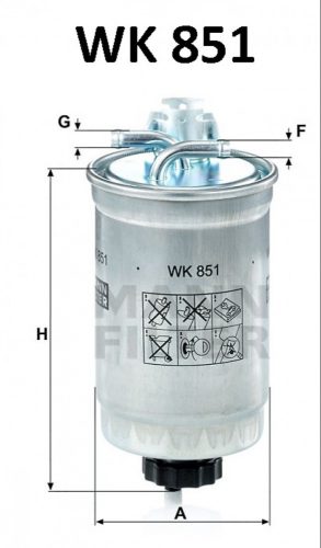 Mann-Filter üzemanyagszűrő WK851