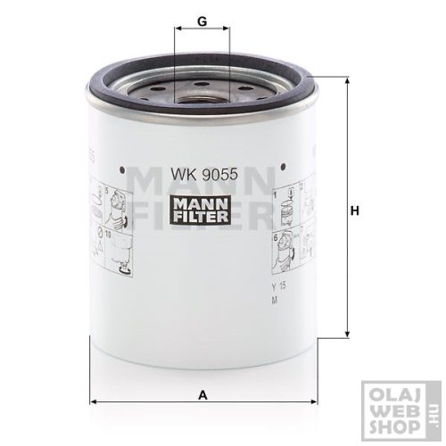 Mann-Filter üzemanyagszűrő WK9055z