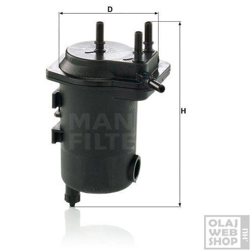 Mann-Filter üzemanyagszűrő WK939/12 x