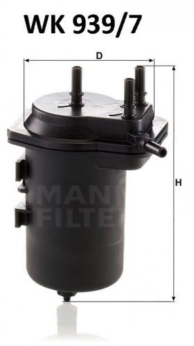 Mann-Filter üzemanyagszűrő WK939/7