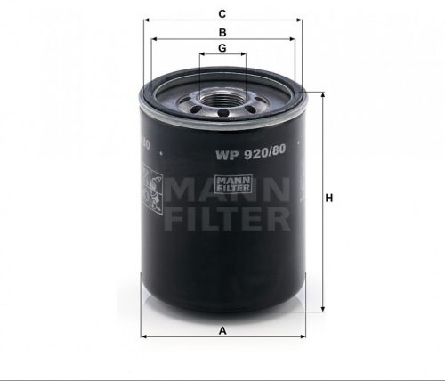 Mann-Filter olajszűrő WP920/80